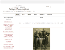 Tablet Screenshot of antiquephotographics.com
